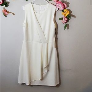 Calvin klein ruffle front gorgeous dress size 10 new with tags!!